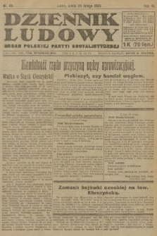 Dziennik Ludowy : organ Polskiej Partyi Socyalistycznej. 1920, nr 48
