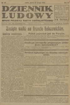 Dziennik Ludowy : organ Polskiej Partyi Socyalistycznej. 1920, nr 50
