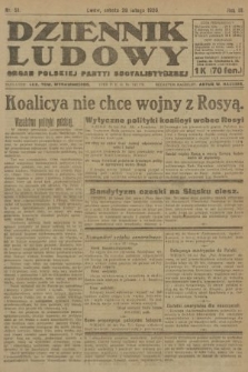 Dziennik Ludowy : organ Polskiej Partyi Socyalistycznej. 1920, nr 51
