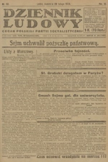 Dziennik Ludowy : organ Polskiej Partyi Socyalistycznej. 1920, nr 52