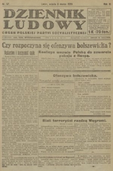 Dziennik Ludowy : organ Polskiej Partyi Socyalistycznej. 1920, nr 57