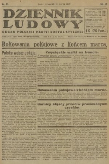 Dziennik Ludowy : organ Polskiej Partyi Socyalistycznej. 1920, nr 61