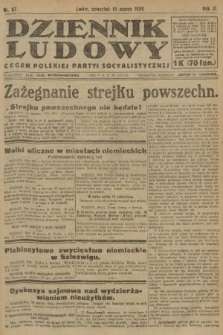 Dziennik Ludowy : organ Polskiej Partyi Socyalistycznej. 1920, nr 67