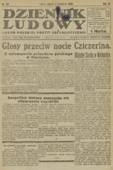 Dziennik Ludowy : organ Polskiej Partyi Socyalistycznej. 1920, nr 80