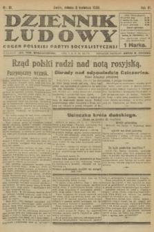 Dziennik Ludowy : organ Polskiej Partyi Socyalistycznej. 1920, nr 81