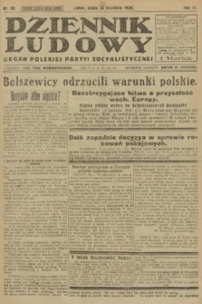 Dziennik Ludowy : organ Polskiej Partyi Socyalistycznej. 1920, nr 89