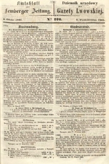 Amtsblatt zur Lemberger Zeitung = Dziennik Urzędowy do Gazety Lwowskiej. 1862, nr 226