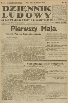 Dziennik Ludowy : organ Polskiej Partyi Socyalistycznej. 1920, nr 95