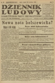 Dziennik Ludowy : organ Polskiej Partyi Socyalistycznej. 1920, nr 97