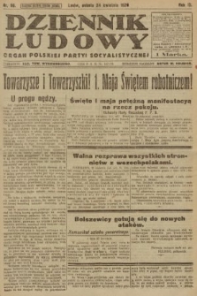 Dziennik Ludowy : organ Polskiej Partyi Socyalistycznej. 1920, nr 98