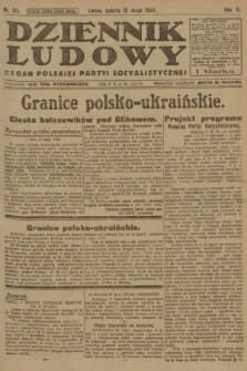 Dziennik Ludowy : organ Polskiej Partyi Socyalistycznej. 1920, nr 115