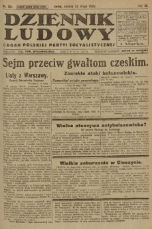 Dziennik Ludowy : organ Polskiej Partyi Socyalistycznej. 1920, nr 121