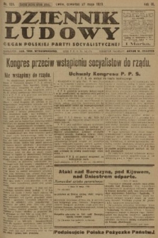 Dziennik Ludowy : organ Polskiej Partyi Socyalistycznej. 1920, nr 125