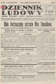 Dziennik Ludowy : organ Polskiej Partji Socjalistycznej. 1924, nr 236