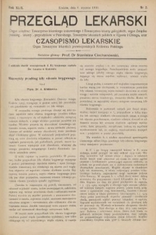 Przegląd Lekarski oraz Czasopismo Lekarskie. 1910, nr 2