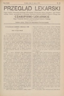 Przegląd Lekarski oraz Czasopismo Lekarskie. 1910, nr 10