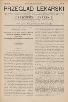 Przegląd Lekarski oraz Czasopismo Lekarskie. 1910, nr 51