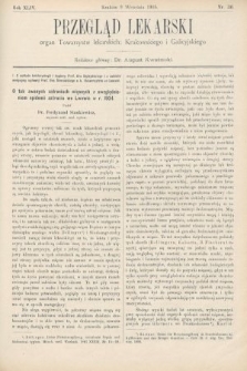 Przegląd Lekarski : organ Towarzystw lekarskich Krakowskiego i Galicyjskiego. 1905, nr 36