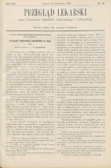 Przegląd Lekarski : organ Towarzystw lekarskich Krakowskiego i Galicyjskiego. 1905, nr 41