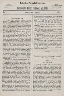 Dwutygodnik Higieny Publicznej Krajowej : dodatek do „Przeglądu lekarskiego”. 1872, nr 1