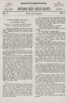 Dwutygodnik Higieny Publicznej Krajowej : dodatek do „Przeglądu lekarskiego”. 1872, nr 2