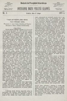 Dwutygodnik Higieny Publicznej Krajowej : dodatek do „Przeglądu lekarskiego”. 1872, nr 3