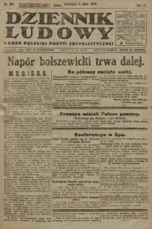 Dziennik Ludowy : organ Polskiej Partyi Socyalistycznej. 1920, nr 164