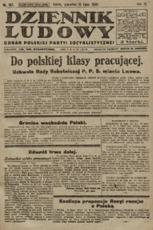 Dziennik Ludowy : organ Polskiej Partyi Socyalistycznej. 1920, nr 167