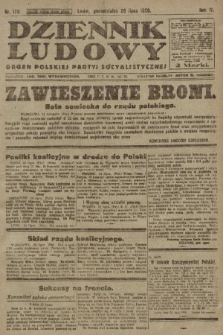 Dziennik Ludowy : organ Polskiej Partyi Socyalistycznej. 1920, nr 178