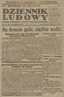 Dziennik Ludowy : organ Polskiej Partyi Socyalistycznej. 1920, nr 179
