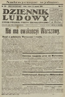 Dziennik Ludowy : organ Polskiej Partyi Socyalistycznej. 1920, nr 193