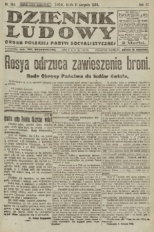Dziennik Ludowy : organ Polskiej Partyi Socyalistycznej. 1920, nr 194