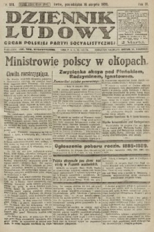 Dziennik Ludowy : organ Polskiej Partyi Socyalistycznej. 1920, nr 199