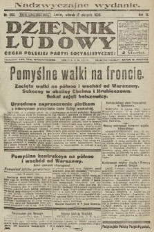 Dziennik Ludowy : organ Polskiej Partyi Socyalistycznej. 1920, nr 200