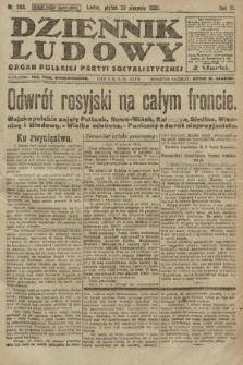 Dziennik Ludowy : organ Polskiej Partyi Socyalistycznej. 1920, nr 203