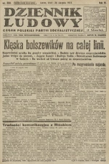 Dziennik Ludowy : organ Polskiej Partyi Socyalistycznej. 1920, nr 208