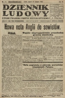 Dziennik Ludowy : organ Polskiej Partyi Socyalistycznej. 1920, nr 210