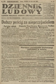 Dziennik Ludowy : organ Polskiej Partyi Socyalistycznej. 1920, nr 233