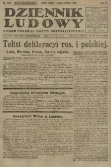 Dziennik Ludowy : organ Polskiej Partyi Socyalistycznej. 1920, nr 245