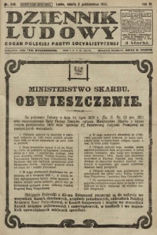 Dziennik Ludowy : organ Polskiej Partyi Socyalistycznej. 1920, nr 246