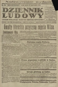 Dziennik Ludowy : organ Polskiej Partyi Socyalistycznej. 1920, nr 256