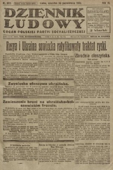 Dziennik Ludowy : organ Polskiej Partyi Socyalistycznej. 1920, nr 272