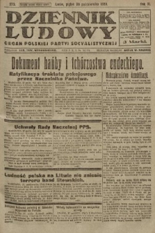 Dziennik Ludowy : organ Polskiej Partyi Socyalistycznej. 1920, nr 273