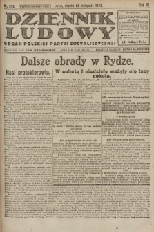 Dziennik Ludowy : organ Polskiej Partyi Socyalistycznej. 1920, nr 292