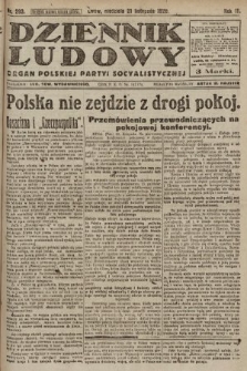 Dziennik Ludowy : organ Polskiej Partyi Socyalistycznej. 1920, nr 293