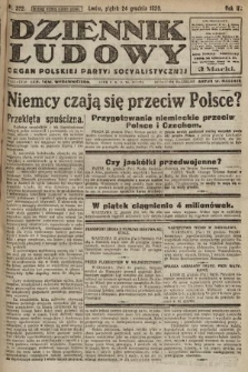 Dziennik Ludowy : organ Polskiej Partyi Socyalistycznej. 1920, nr 322