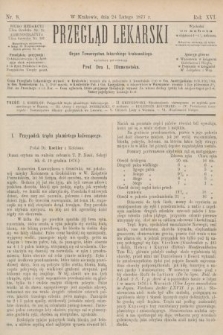 Przegląd Lekarski : Organ Towarzystwa lekarskiego krakowskiego. 1877, nr 8