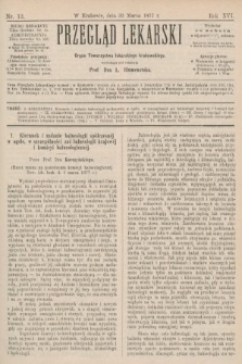 Przegląd Lekarski : Organ Towarzystwa lekarskiego krakowskiego. 1877, nr 13