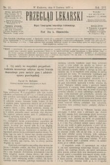 Przegląd Lekarski : Organ Towarzystwa lekarskiego krakowskiego. 1877, nr 23