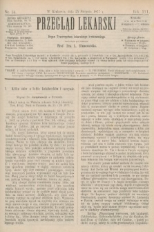 Przegląd Lekarski : Organ Towarzystwa lekarskiego krakowskiego. 1877, nr 34